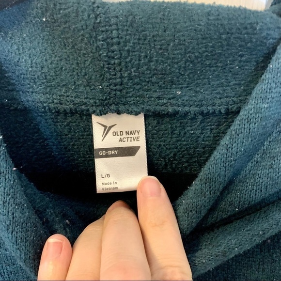 TEAL fleece  hoodie - Picture 3 of 4